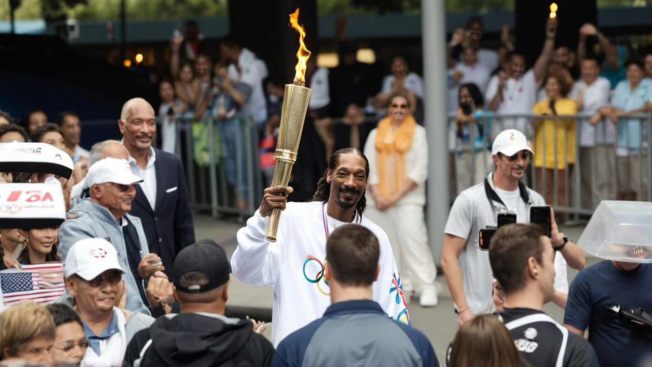 Snoop Dogg Surpreende ao Carregar a Tocha Olímpica para os Jogos de 2024 em Paris